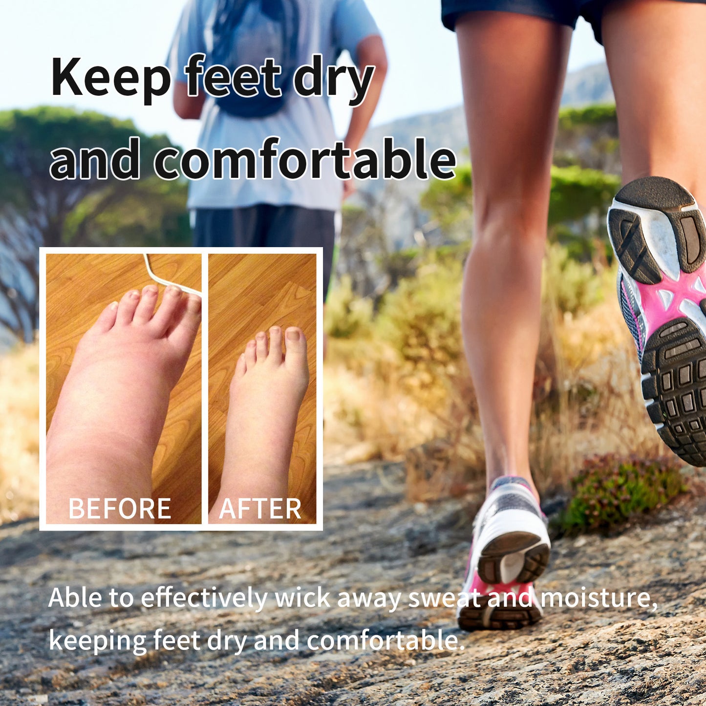 Relieve Discomfort In The Front Of The Body, Foot Swelling, Earthworm Leg Care Socks