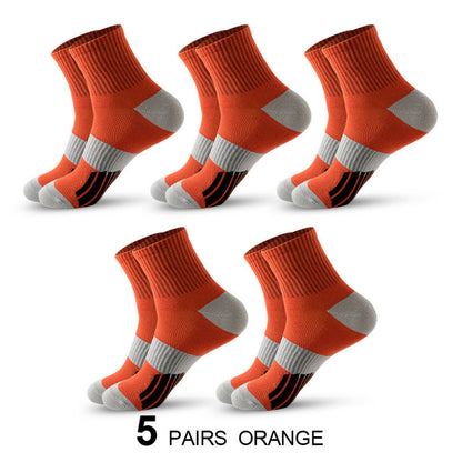 Men's Middle Tube Socks Color Matching Sports Basketball Socks