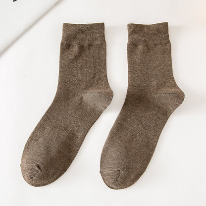 Tube Socks Autumn And Winter Solid Color