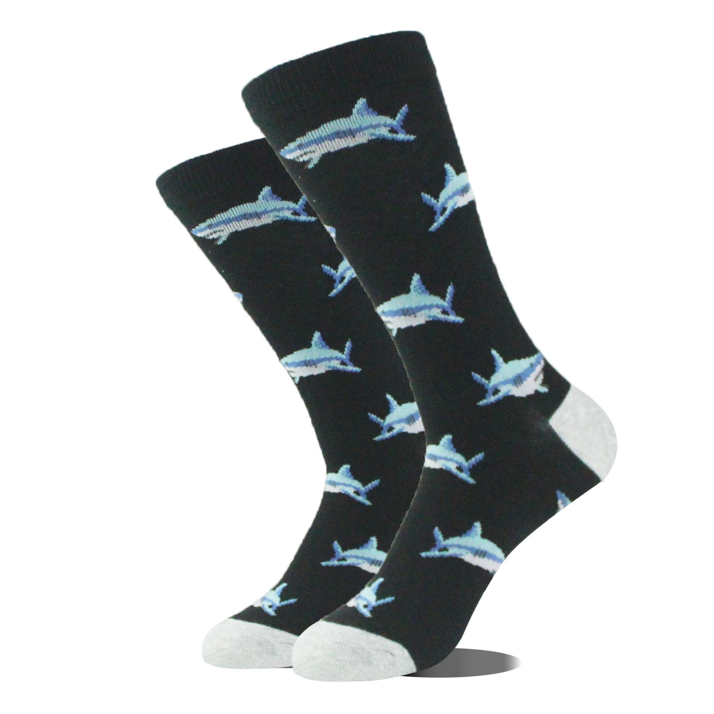 Men's Cartoon Animal Retro Oil Painting Mid-calf Socks