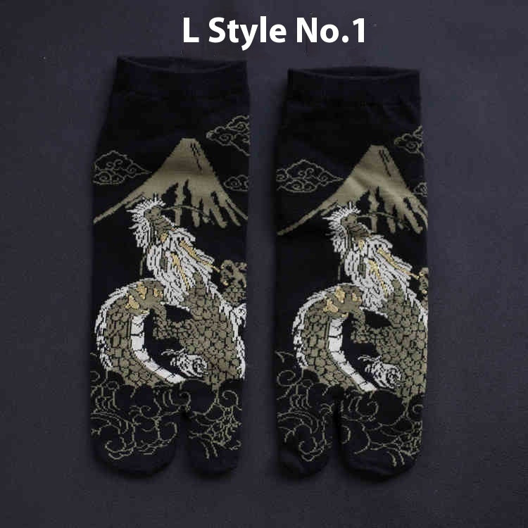 Men's And Women's Cotton Two-finger Socks